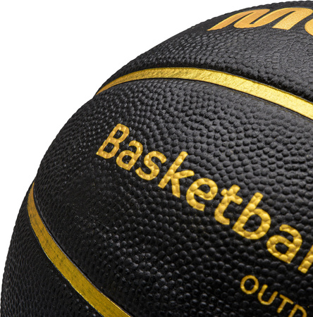 Piłka do koszykówki koszykowa Meteor Cellular 7 czarno-złota 16697