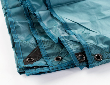 Tarp namiot do nocowania pod gołym niebem harcerski survival Hi-tec Plafono turkusowy