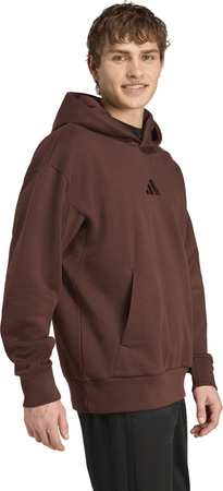 Bluza męska adidas All Szn Fleece brązowa JX5090