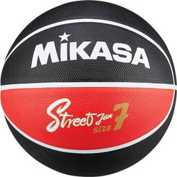Piłka do koszykówki koszykowa Mikasa czarno-czerwona BB702B-BKRW