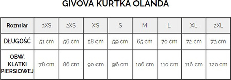 Kurtka Givova Olanda granatowa G013 0004