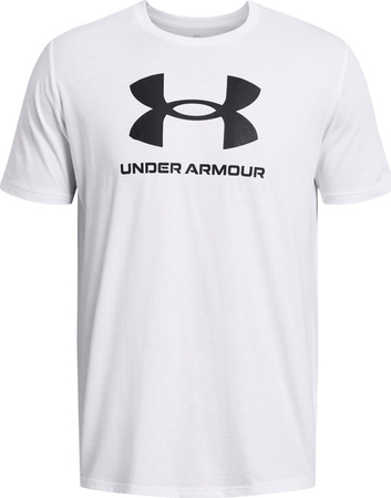 Koszulka męska Under Armour Sportstyle Logo biała 1382911 100