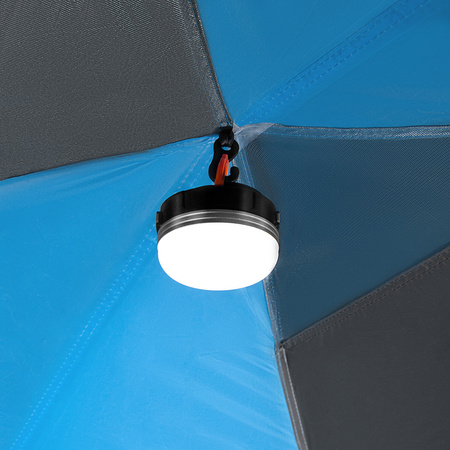 Namiot kempingowy turystyczny highland IV Nils Camp NC6431 4 osobowy niebiesko-szary 390x210x130cm