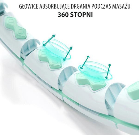 Zestaw hula hop z piłką grawitacyjną i licznikiem HMS hhw06 pas wyszczuplający br163