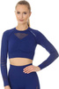 Top damski Brubeck GYM ciemnoniebieski LC10020