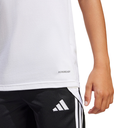 Koszulka dla dzieci adidas Squadra 25 Polo biała JY3414
