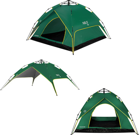 Namiot turystyczny kempingowy trzyosobowy wodoodporny Nils Camp Shadow