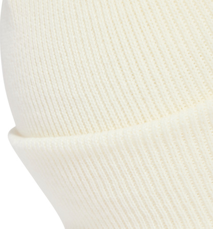 Czapka adidas New Logo Beanie Cuff kremowa JX5745