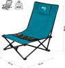 Krzesło turystyczne plażowe składane Nils Camp NC3306 niebiesko-czarne 55×55×68cm