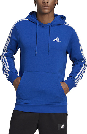 Bluza męska adidas Essentials 3-Stripes Hoodie niebieska HL2228