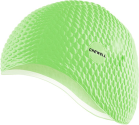 Czepek pływacki bąbelkowy Crowell Java jasnozielony kol.7