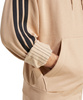 Bluza męska adidas Essentials 3-Stripes Fleece Hoodie beżowa JX0695