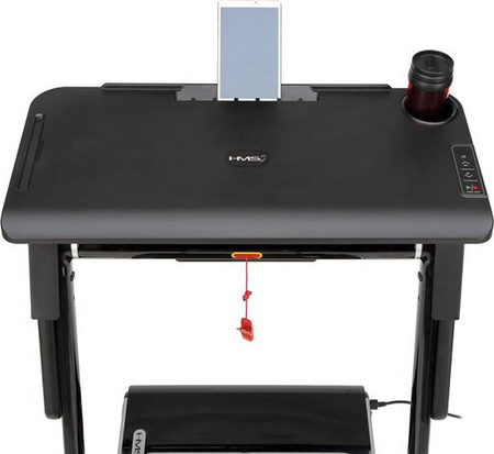 Bieżnia elektryczna z biurkiem Hms LOOP12 Multi Czarna