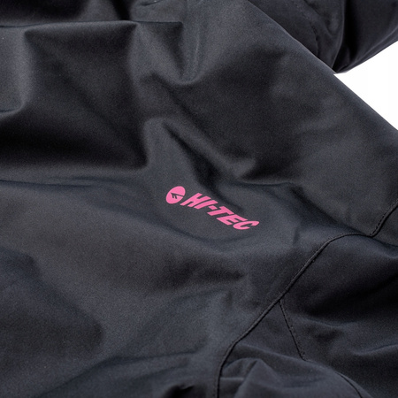 Damska kurtka narciarska ocieplana Hi-tec Lady Nampa czarno-różowa rozmiar L