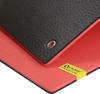 Mata do ćwiczeń fitness klubowa z otworami HMS Premium MFK03 180x60x1,5 cm czerwono-czarna