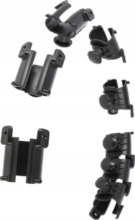 Hula hop PLUS SIZE z wypustkami i obciążnikiem HMS czarne hhw12