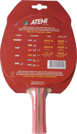 Rakietka do tenisa stołowego ping ponga New Atemi 600 anatomical