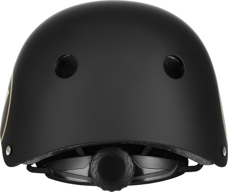 Dziecięcy kask rowerowy na rolki hulajnogę regulowany Nils Extreme MTW001-1 czarno-beżowy r XS (48-52cm)