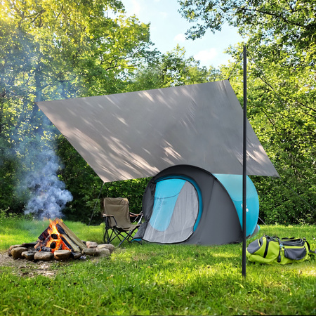 Trap namiot płachta kempingowa survival wodoodporna Nils Camp NC17111 niebieska 230X140cm