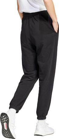 Spodnie damskie adidas Essentials Small Logo French Terry Cuffed czarne JD7999