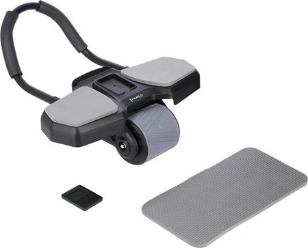 Automatyczne koło do ćwiczeń mięśni brzucha z podparciem kółko ABS KA10 czarne