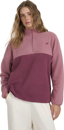 Bluza polarowa damska 4F F421 ciemny róż 4FWAW25TFLEF421 53S