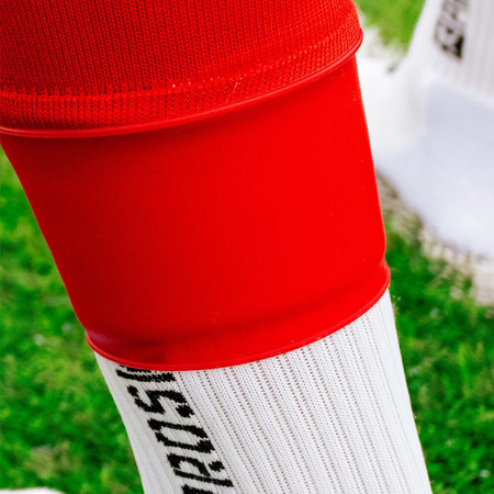 Opaski silikonowe do ochraniaczy piłkarskich Proskary czerwone