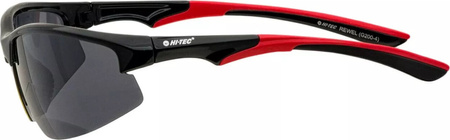 Okulary przeciwsłoneczne polaryzacja Hi-tec Rewel G200-4 połysk czarno-czerwone pokrowiec