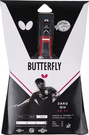 Rakietka do tenisa stołowego ping ponga Butterfly Dang Qiu DQX3
