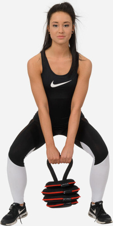 Kettlebell regulowany miękki 20 LBS HMS KRM20 0,6 - 8,75 kg