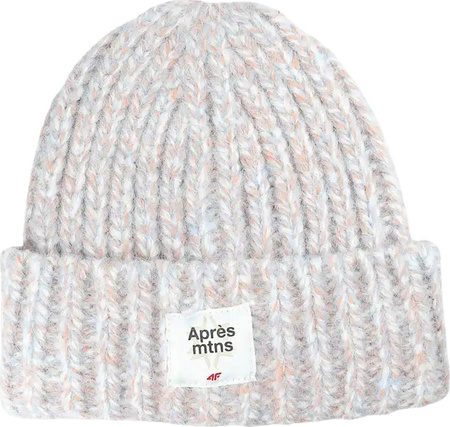 Czapka damska 4F F572 jasny niebieski melanż 4FWAW25ACAPF572 34M