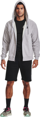 Bluza męska Under Armour Rival Fleece FZ Hoodie jasnoszara 1357111 011