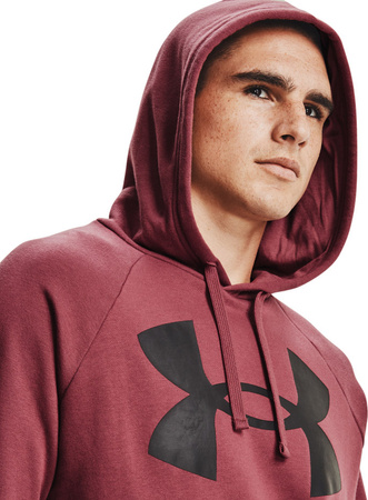 Bluza męska Under Armour Rival Fleece Big Logo HD burgund 1357093 652