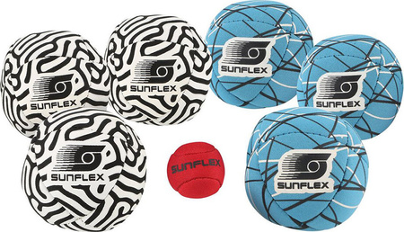 Zestaw piłek do gry w zośke Sunflex Extreme boccia neoremix 74490