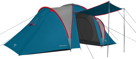 Namiot kempingowy niebieski-jasno szary highland iv Nils camp nc6431