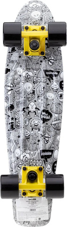 Dziecięca deskorolka fiszka Coolslide Halloumi Yb comics czarna