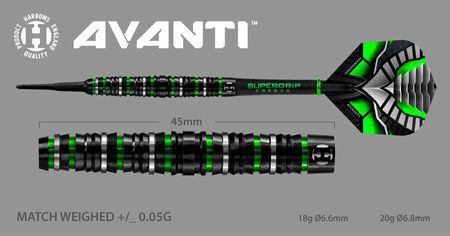 Rzutki Harrows Avanti 90% Softip