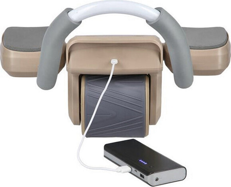 Automatyczne koło do ćwiczeń mięśni brzucha z podparciem kółko ABS KA08 brązowe