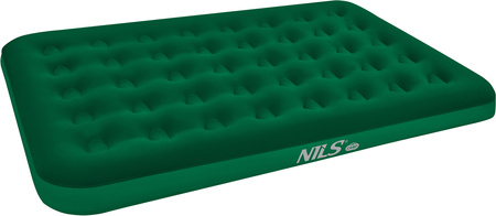 Materac welurowy dwuosobowy kempingowy Nils Camp NC2802 zielony 191x137x22 cm