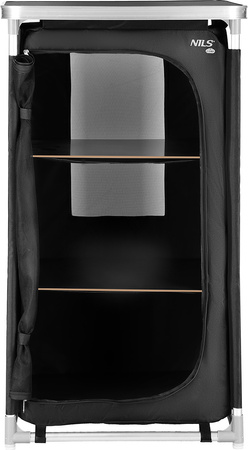 Szafka turystyczna kempingowa z blatem Nils Camp NC3036 składana czarna 105x62x48cm