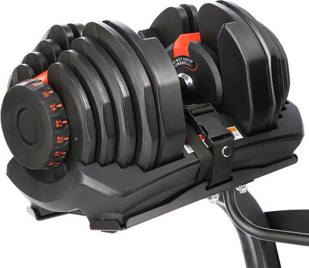 Zestaw stojak hantle powlekane gumowane regulowane HMS