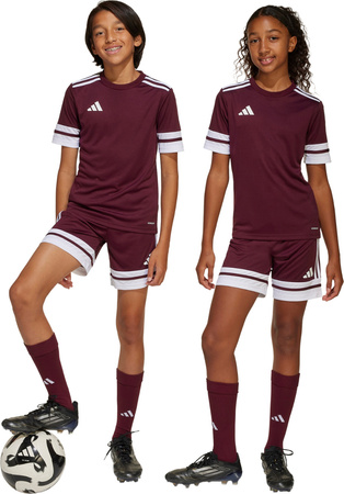 Spodenki dla dzieci adidas Squadra 25 bordowe JC8665
