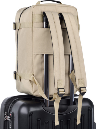 Plecak sportowy szkolny miejski kabinowy Meteor Hermod 20 l Rami beżowy 16880