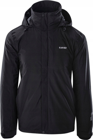 Męska kurtka ocieplana z podpinką polar membrana 10000mm wodoodporna Hi-tec Helmo 3w1 rozmiar XXL