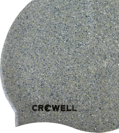Czepek pływacki silikonowy Crowell Recycling Pearl srebrny kol.2