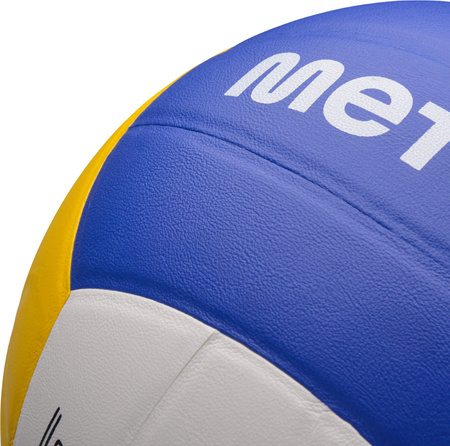 Piłka siatkowa plażowa Meteor biało-żółto-niebieska 17412