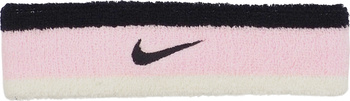 Opaska na głowę Nike Swoosh różowo-czarno-biała N0001544641