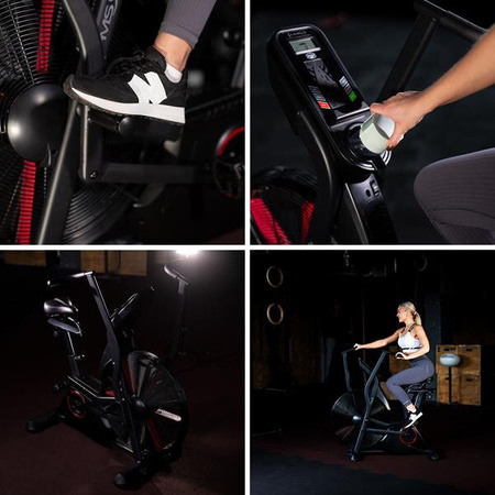 Rower treningowy powietrzny do ćwiczeń stacjonarny commercial HMS MP5420