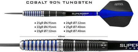 Rzutki Harrows Cobalt 90% Steeltip