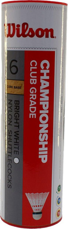 Lotka badminton nylon Wilson championship tuba 6szt biała 79